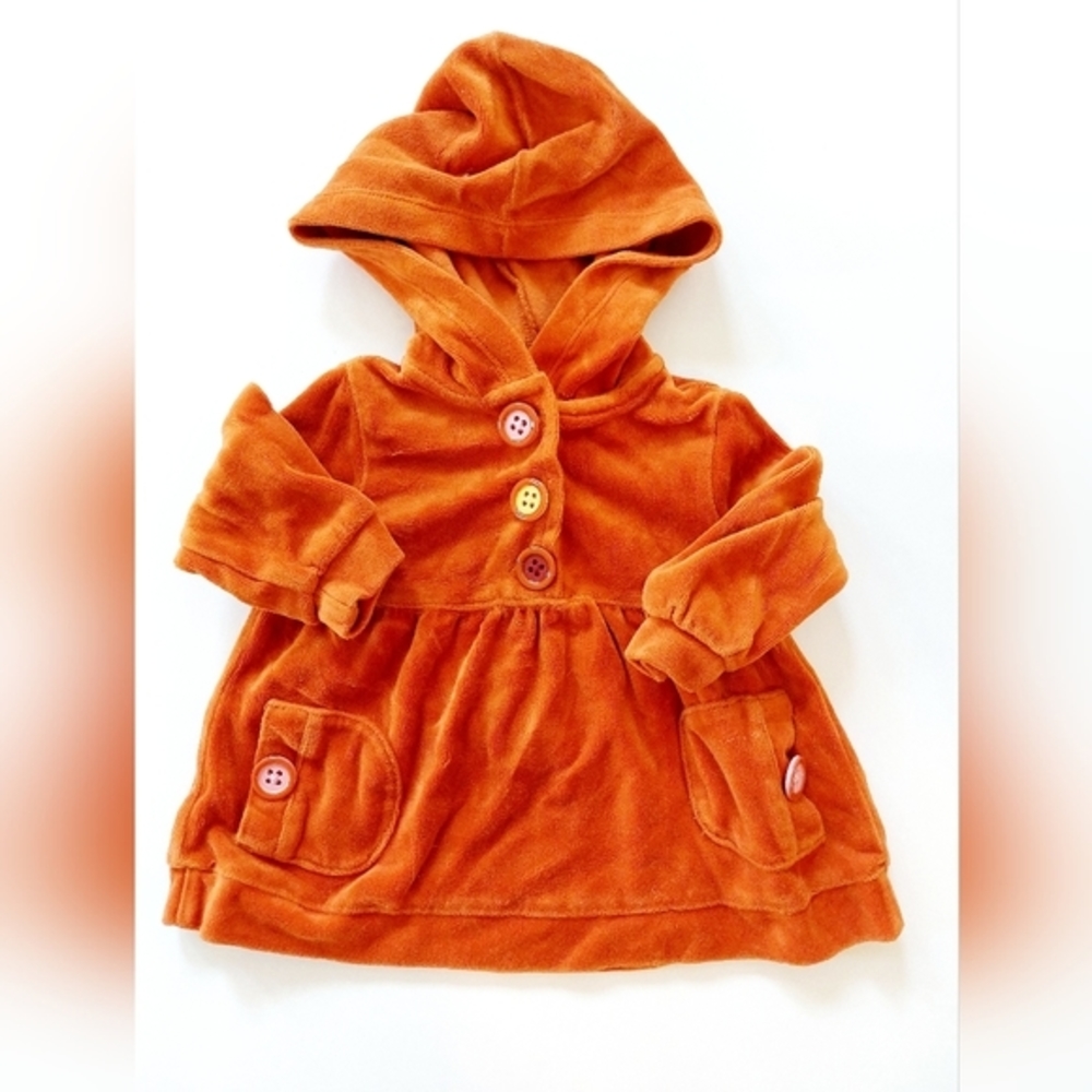 Velvety‎ Orange Jacket Pullover Autumn 6-12 months gymboree